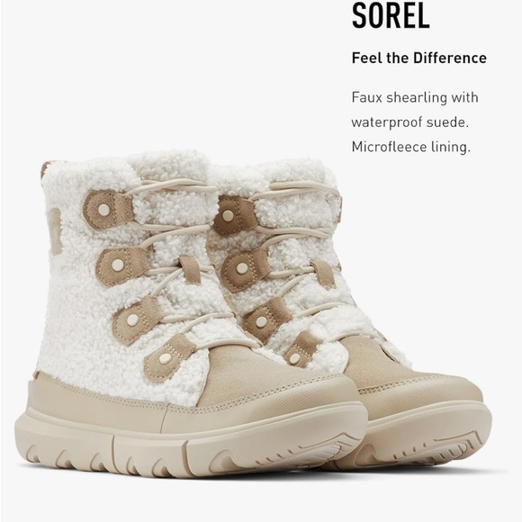 Sorel Explorer II Joan Cozy in Ancient Fossil/Sea Salt NWT - Picture 5 of 11